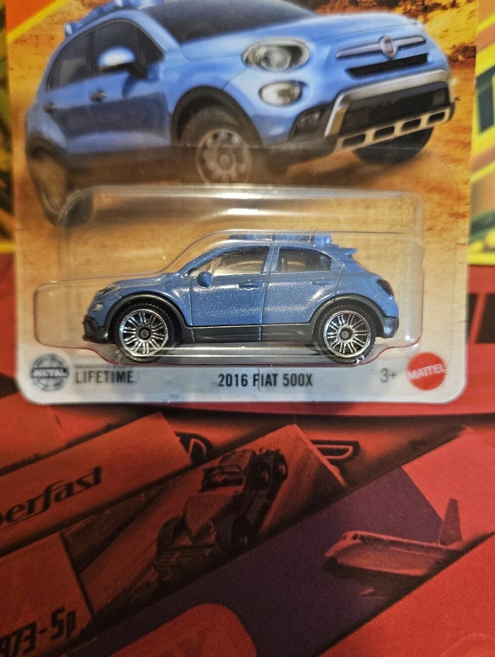 Matchbox Fiat 500X Blue Crossover Car